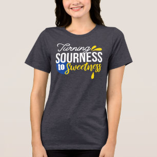 T-shirt En Tri-matière Citation de citron motivationnelle de l'aigre à la