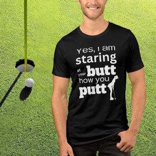 T-shirt En Tri-matière Citation de golf amusante à regarder à ma Butt ou
