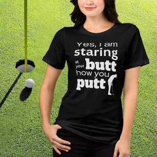 T-shirt En Tri-matière Citation de golf amusante à regarder à ma Butt ou 