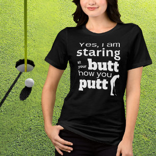 T-shirt En Tri-matière Citation de golf amusante à regarder à ma Butt ou
