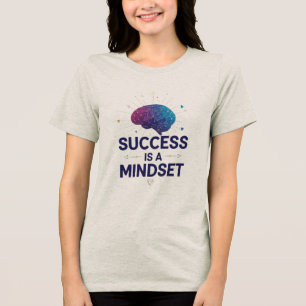 T-shirt En Tri-matière Citation du cerveau de couleur bleu violet