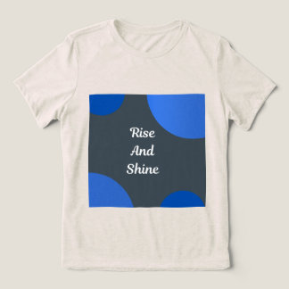 T-shirt En Tri-matière Citation Inspirante Moderne Minimaliste Beige et B