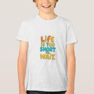 T-shirt En Tri-matière Citation motivante audacieuse de style ludique
