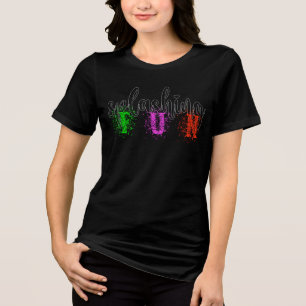 T-shirt En Tri-matière Citations colorées coupées en éclats