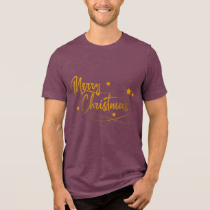 T-shirt En Tri-matière Citations de typographie de Noël