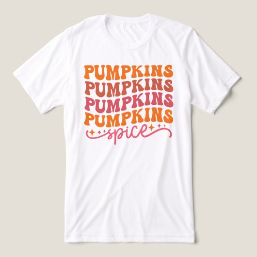T-shirt En Tri-matière Citrouille Citrouille Citrouille Citrouille Épice (Design Recto)