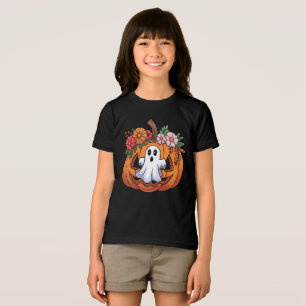 T-shirt En Tri-matière Citrouille d'Halloween Whimsical Jouer Ghost T-Shi