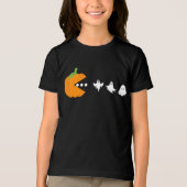 T-shirt En Tri-matière Citrouille Manger Ghost Gamer Halloween Hommes Fem (Recto)