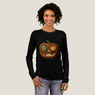 T-shirt En Tri-matière Citrouille mystique aux yeux et aux mains de squel