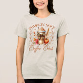 T-shirt En Tri-matière Citrouille Spice Coffee Club Coquette Automne (Recto)
