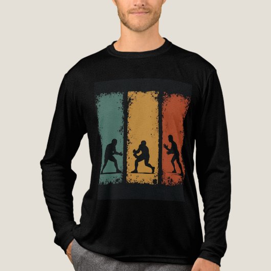 T-shirt En Tri-matière Classic Karate Silhouette Long Sleeve T-Shirt (Recto)