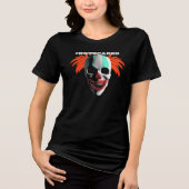 T-shirt En Tri-matière Clown crâne éffrayant drôle Halloween Déplaisant (Recto)