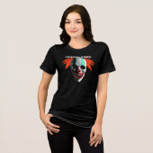 T-shirt En Tri-matière Clown crâne éffrayant drôle Halloween Déplaisant (Recto plein)