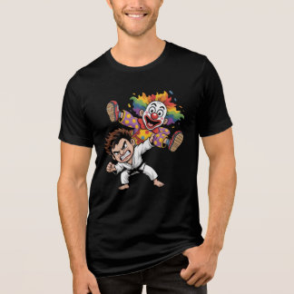 T-shirt En Tri-matière clown qui se fait jeter par un judoka