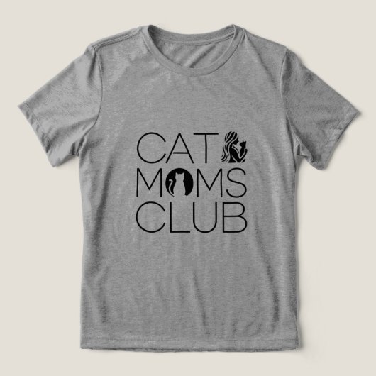 T-shirt En Tri-matière Club Cat Moms (Design Recto)