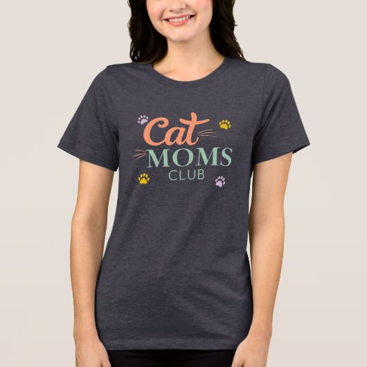 T-shirt En Tri-matière Club Cat Moms (Recto)
