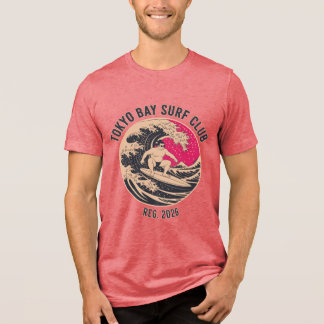 T-SHIRT EN TRI-MATIÈRE CLUB DE SURF DE LA BAIE DE TOKYO