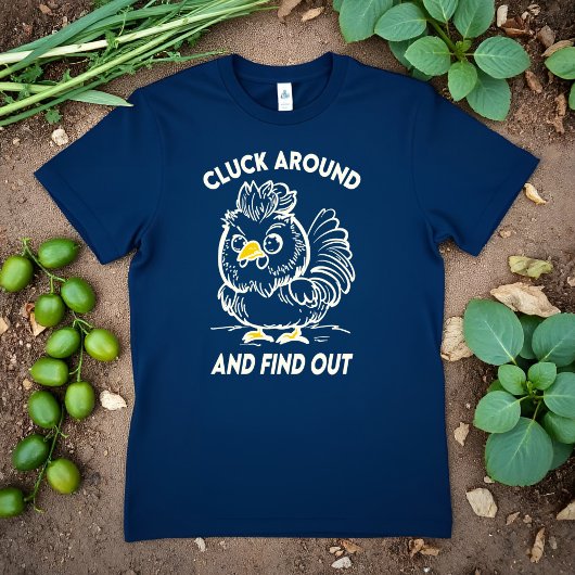 T-shirt En Tri-matière Cluck Around and Find Out Funny Angry Chicken Meme