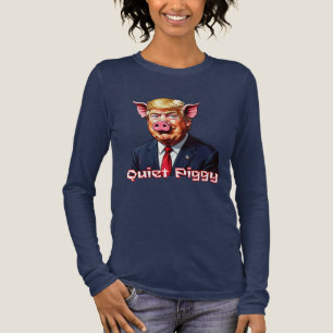 T-shirt En Tri-matière Cochon Tranquille Humour Politique Anti-Trump