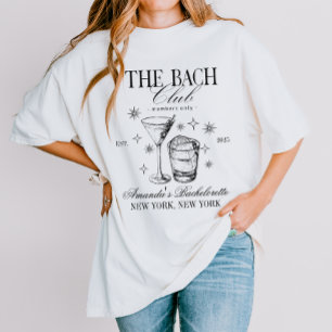 T-shirt En Tri-matière Cocktails Club Enterrement de Vie de Jeune Fille N