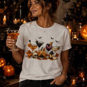 T-shirt En Tri-matière Cocktails d'Halloween Boissons d'Automne Fête