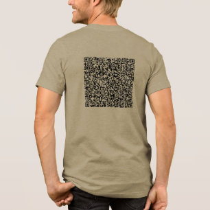 T-shirt En Tri-matière Code QR personnalisé Analyser votre propre design