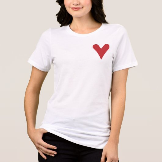 T-shirt En Tri-matière cœur (Recto)