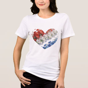 T-shirt En Tri-matière "Cœur USA"