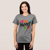 T-shirt En Tri-matière cœurs doux (Recto plein)