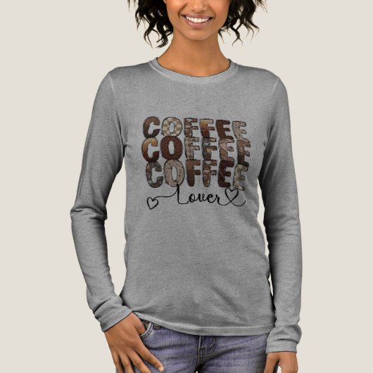 T-shirt En Tri-matière Coffee. Coffee lover. (Recto)