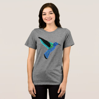 T-shirt En Tri-matière Colibri bleu scintillant moderne