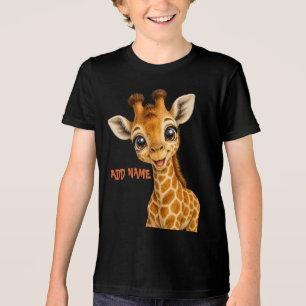 T-shirt En Tri-matière Collection de bébé girafe actif mignon