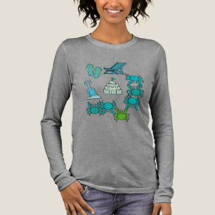 T-shirt En Tri-matière Collection de timbres d'été côtiers en pastels