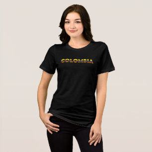 T-shirt En Tri-matière COLOMBIE Spécial Personnalisable Black Tourist