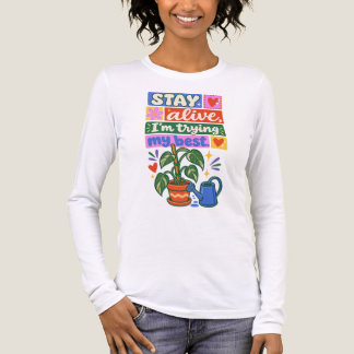 T-shirt En Tri-matière  Colorful Plant Lover Indoor Gardening Tee