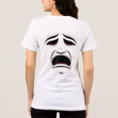 T-shirt En Tri-matière Comédie Et Tragédie Théâtre Masques Visages (Verso)