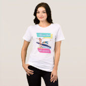 T-shirt En Tri-matière comme bateau à vitesse (Recto plein)