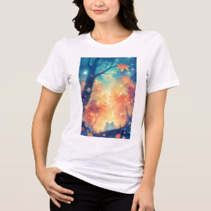 T-shirt En Tri-matière Compagnon Chat Cozy d'Automne