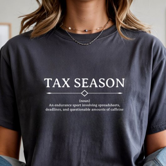 T-shirt En Tri-matière Comptable Saison Fiscale Comptabilité Drôle