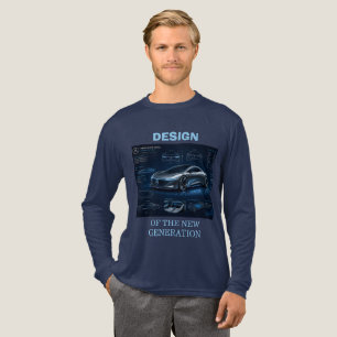 T-shirt En Tri-matière Concept de plan directeur pour l'ingénierie automo