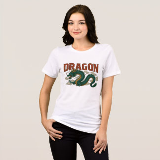 T-shirt En Tri-matière Concepteur d'art de dragon ancien adolescent