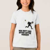 T-shirt En Tri-matière Conception amusante _ La mariée poursuit sa mariée (Recto)