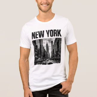 T-shirt En Tri-matière Conception avec image en noir et blanc de New York