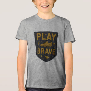 T-shirt En Tri-matière Conception brodée de football Play Brave