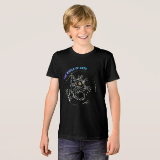 T-shirt En Tri-matière Conception d'amour de chat coupé