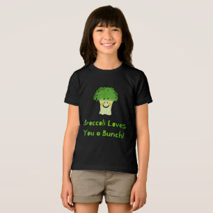 T-shirt En Tri-matière Conception de caricature de jeu de brocoli Cute