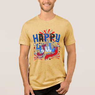 T-shirt En Tri-matière Conception de célébration patriotique du 4 juillet