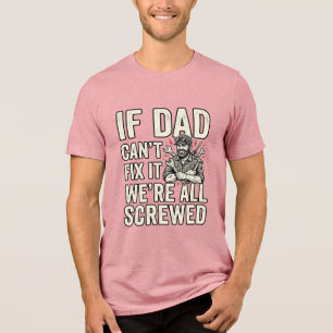 T-shirt En Tri-matière Conception de chemise drôle papa mécanicien si pap