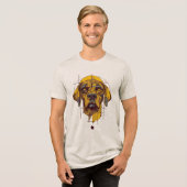 T-shirt En Tri-matière Conception de Chien (Recto plein)