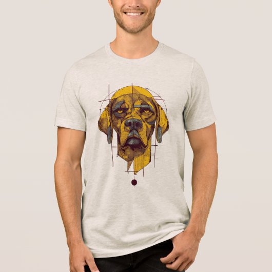 T-shirt En Tri-matière Conception de Chien (Recto)